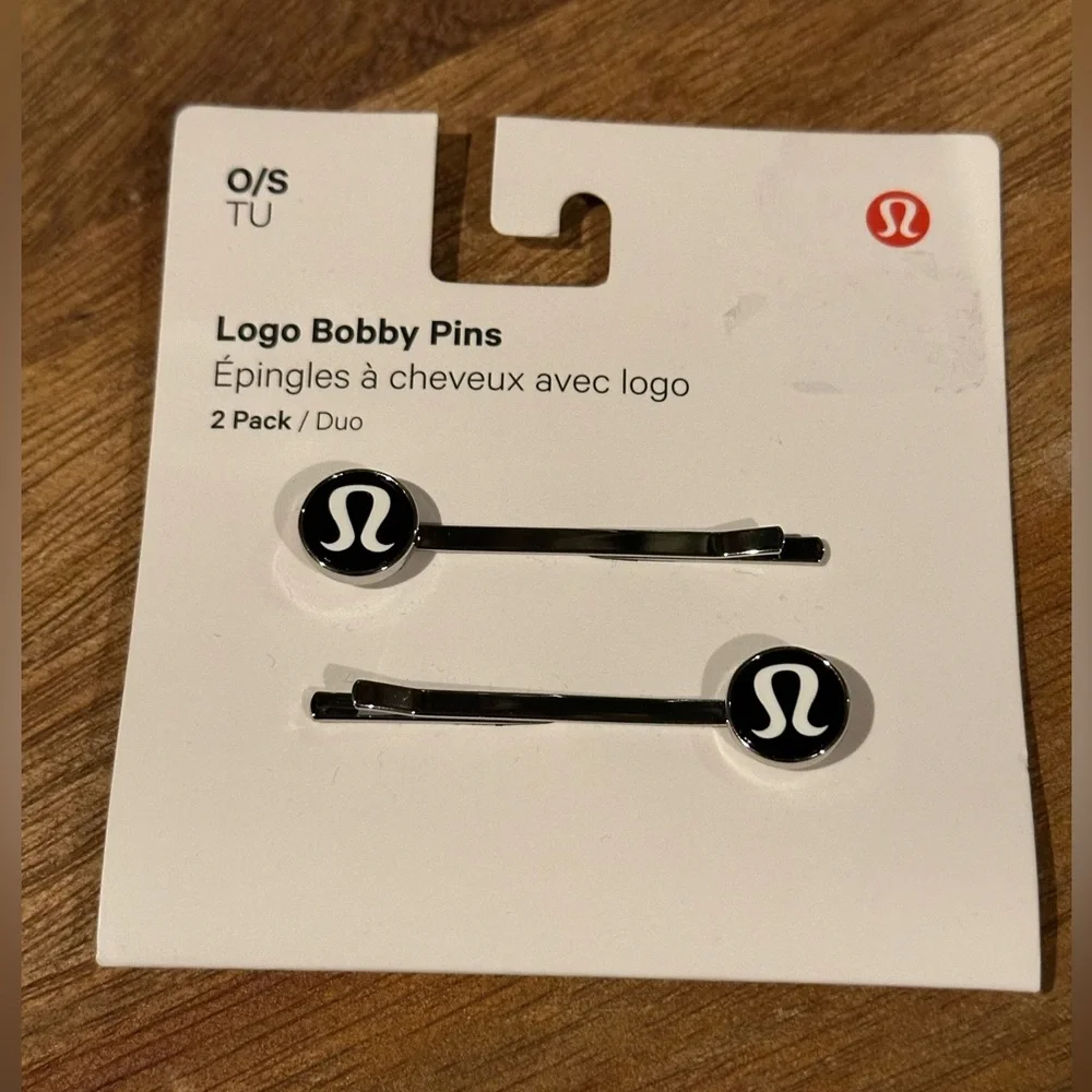 LULULEMON women’s Logo Bobby Pins 2 Pack